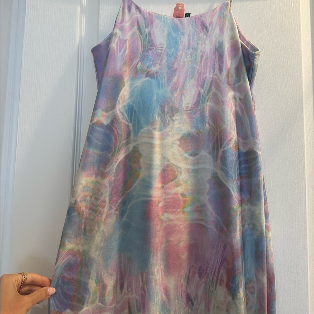 Farm Rio sz Medium Water Pattern Multicolor Dress - Picture 4 of 4